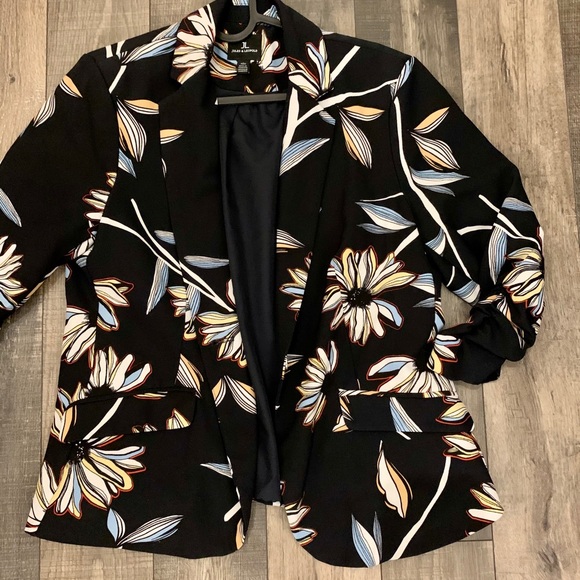 Jules & Leopold Flower Pattern Navy Blazer - Picture 1 of 3